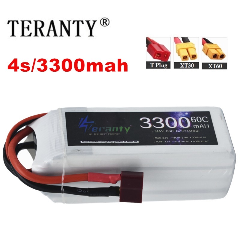Drone Battery Adapter - Batteria ricaricabile LiPo 4S 3300mAh 60C