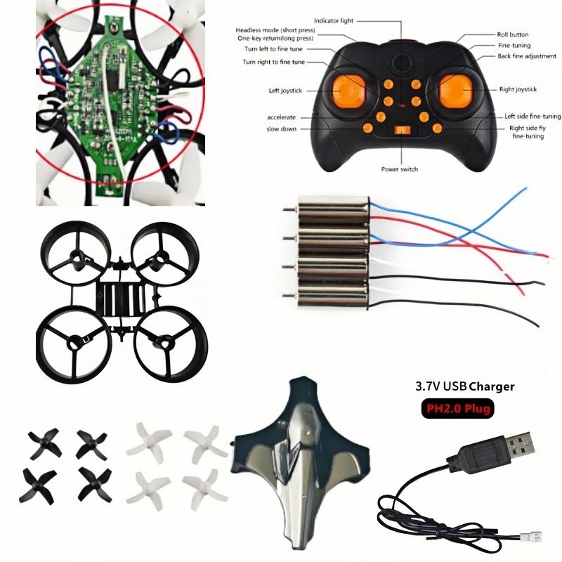 Drone Battery Adapter - Kit Drone Fai-da-Te Completo 2.4G con
