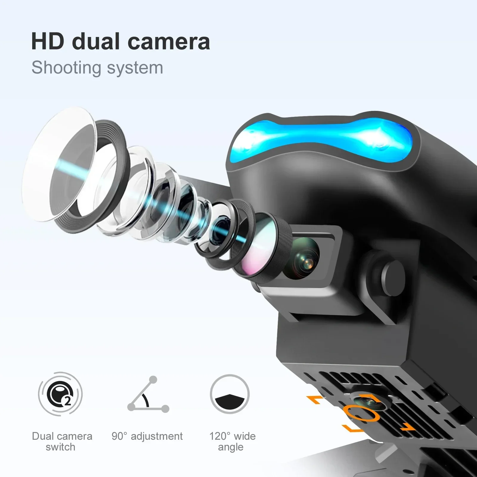 Nuovo E99 Pro HD 4K Drone Dopp - Drone Remote Controller Lanyard recensione e prezzo