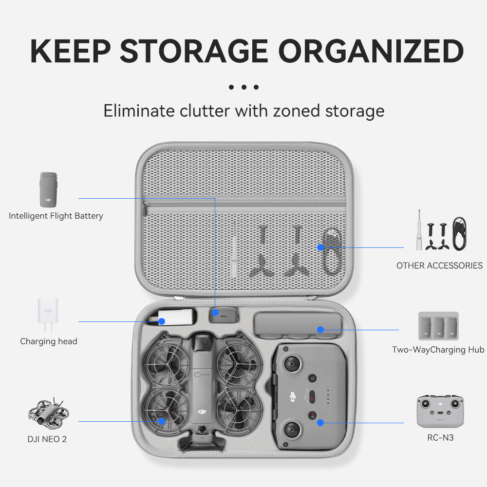 XFJI Borsa organizer da viaggi - Drone Backpack recensione e prezzo